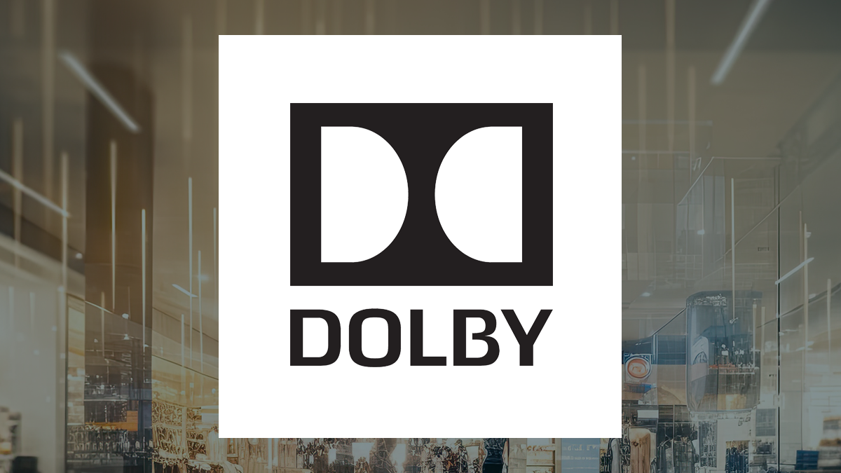 Dolby Laboratories logo with Consumer Discretionary background