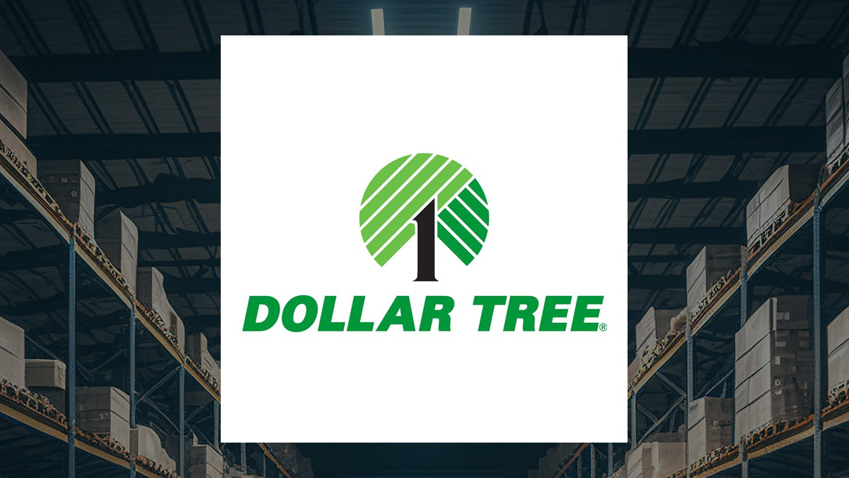 Dollar Tree logo with Retail/Wholesale background