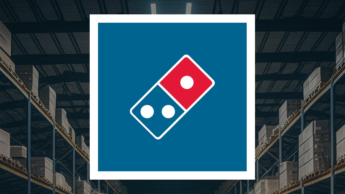 Domino's Pizza logo with Retail/Wholesale background