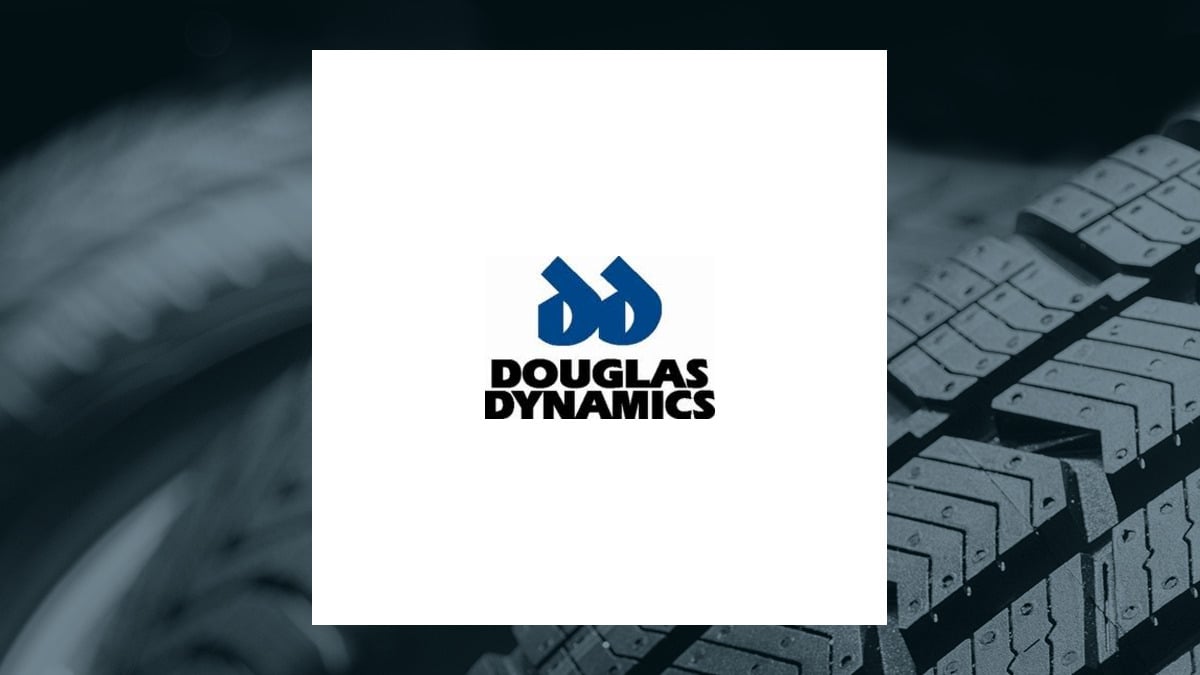 Douglas Dynamics logo with Consumer Cyclical background