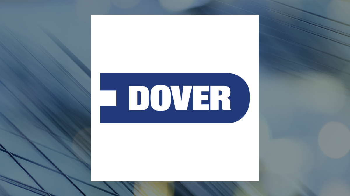 Dover logo with Industrials background