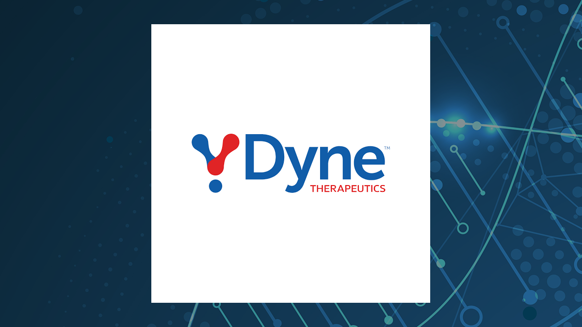 Dyne Therapeutics logo with Medical background
