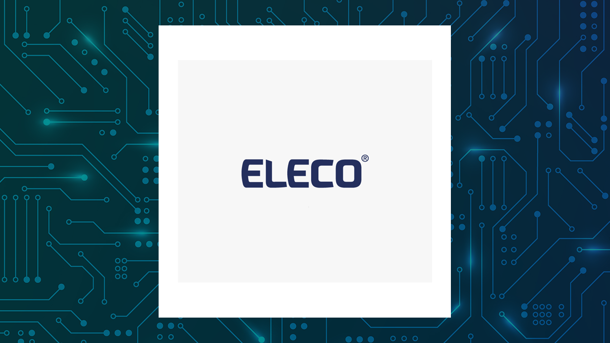 Eleco logo with Computer and Technology background