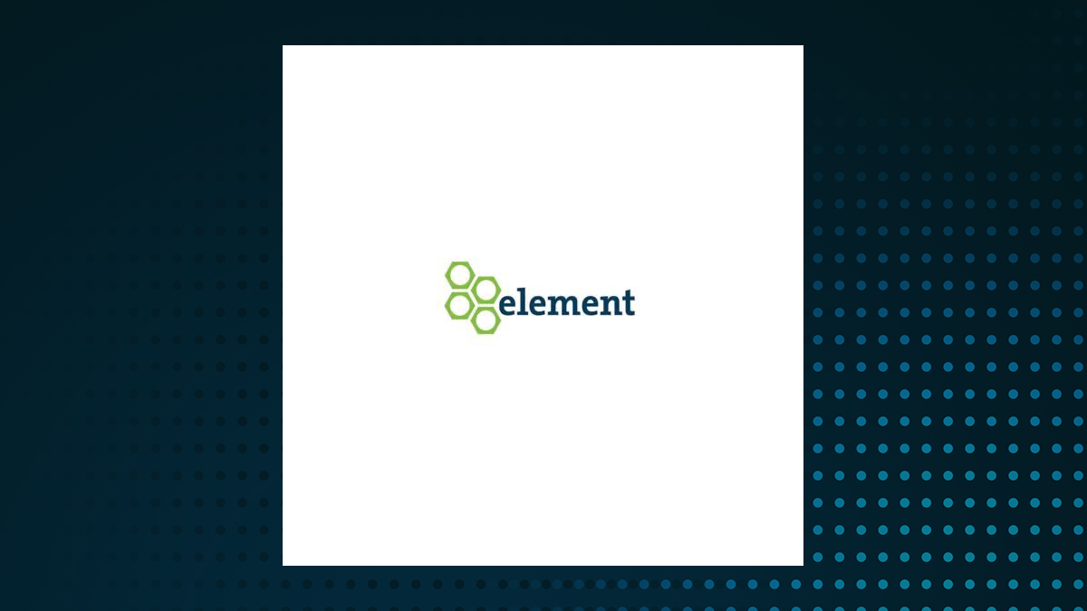 Element Fleet Management logo with Industrials background