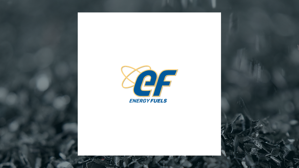 Energy Fuels logo with Basic Materials background
