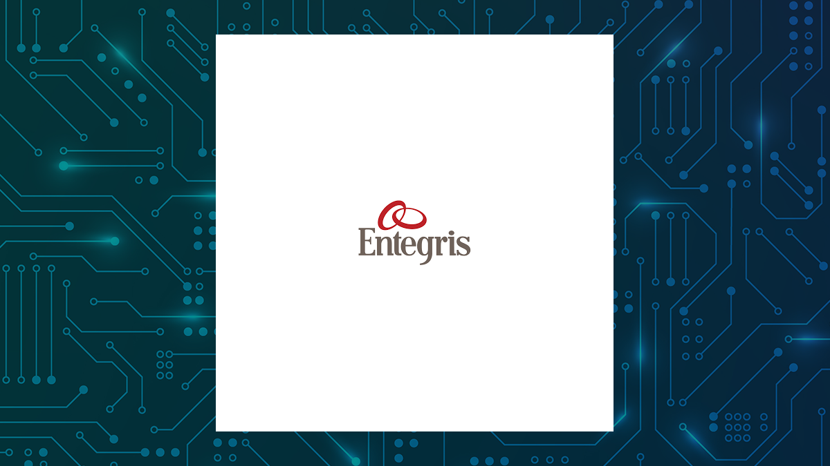 Entegris logo with Computer and Technology background