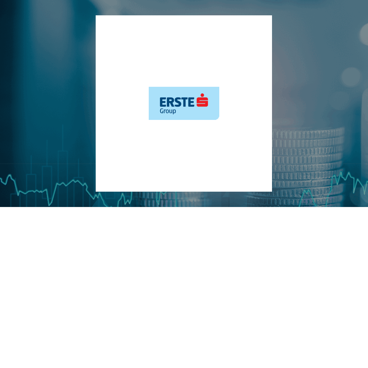 Erste Group Bank logo with Finance background