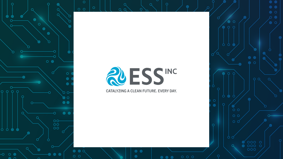 ESS Tech logo with Computer and Technology background