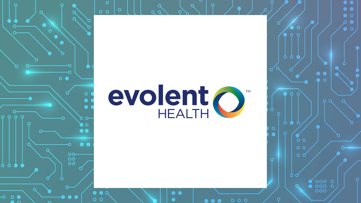Evolent Health logo with Computer and Technology background