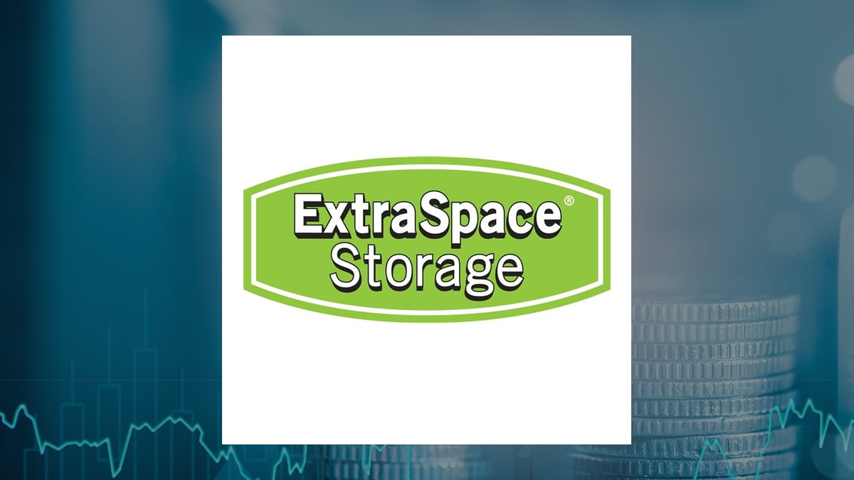 Extra Space Storage logo with Finance background