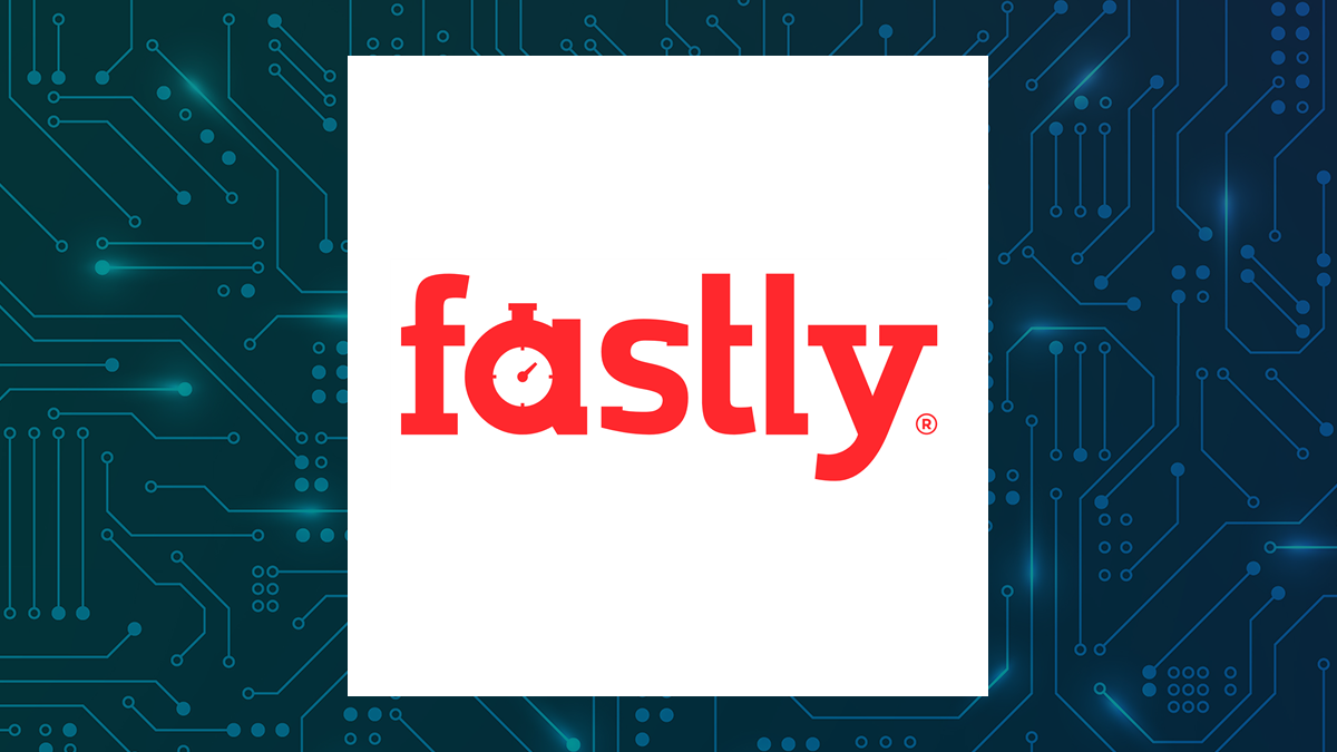 Fastly logo with Computer and Technology background