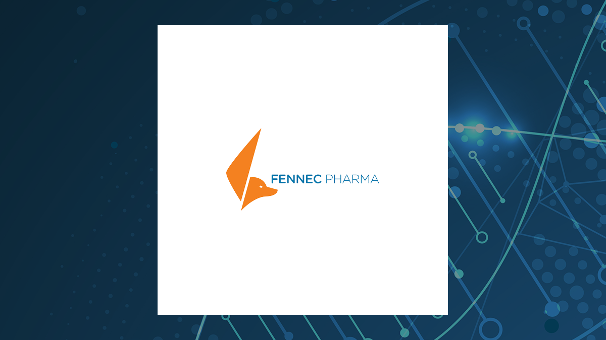 Fennec Pharmaceuticals logo with Medical background