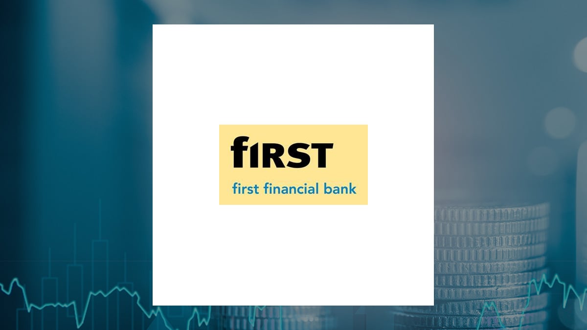 First Financial Bancorp. logo with Finance background