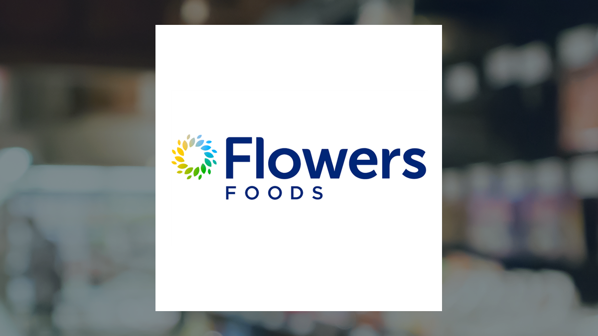 Flowers Foods logo with Consumer Staples background