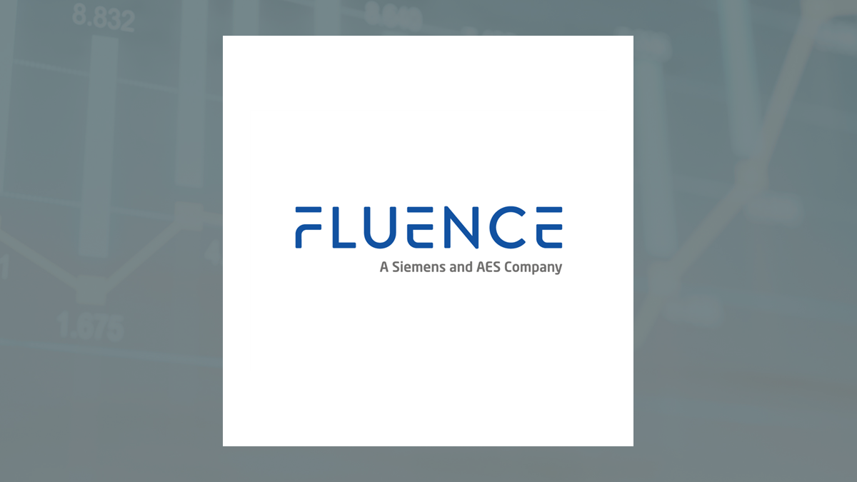 Fluence Energy logo with Oils/Energy background