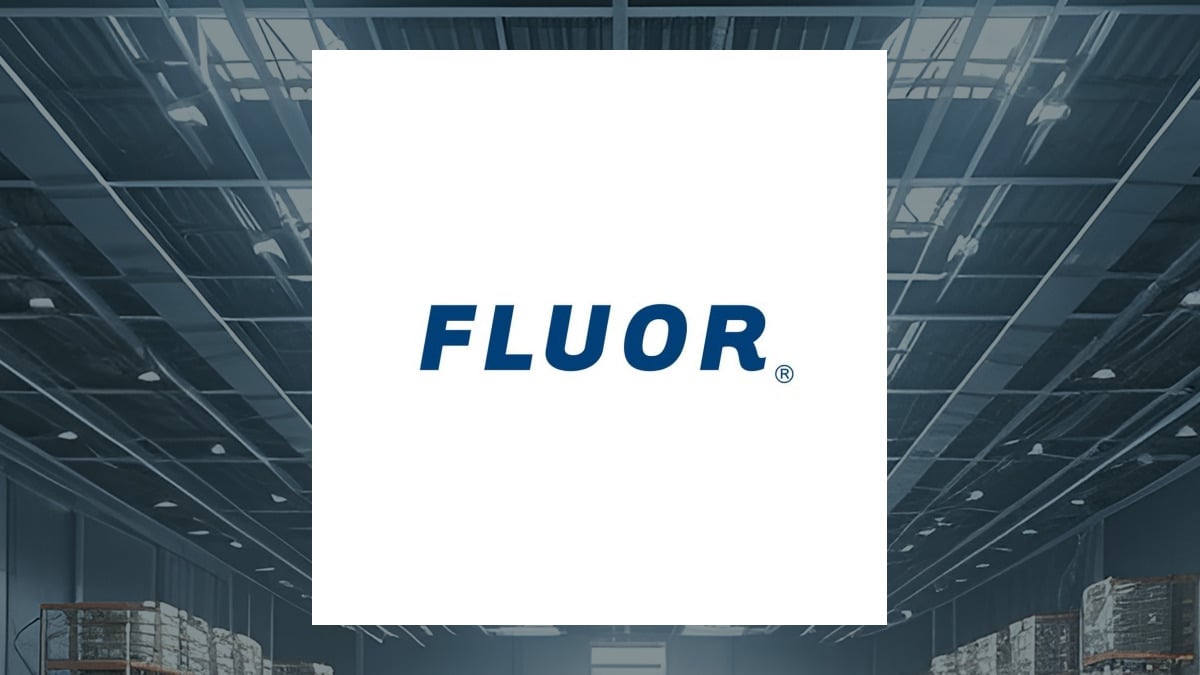 Fluor logo with Construction background