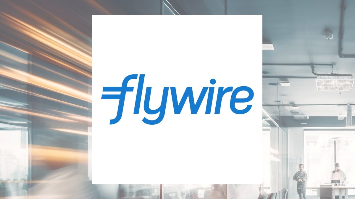 Flywire logo with Business Services background