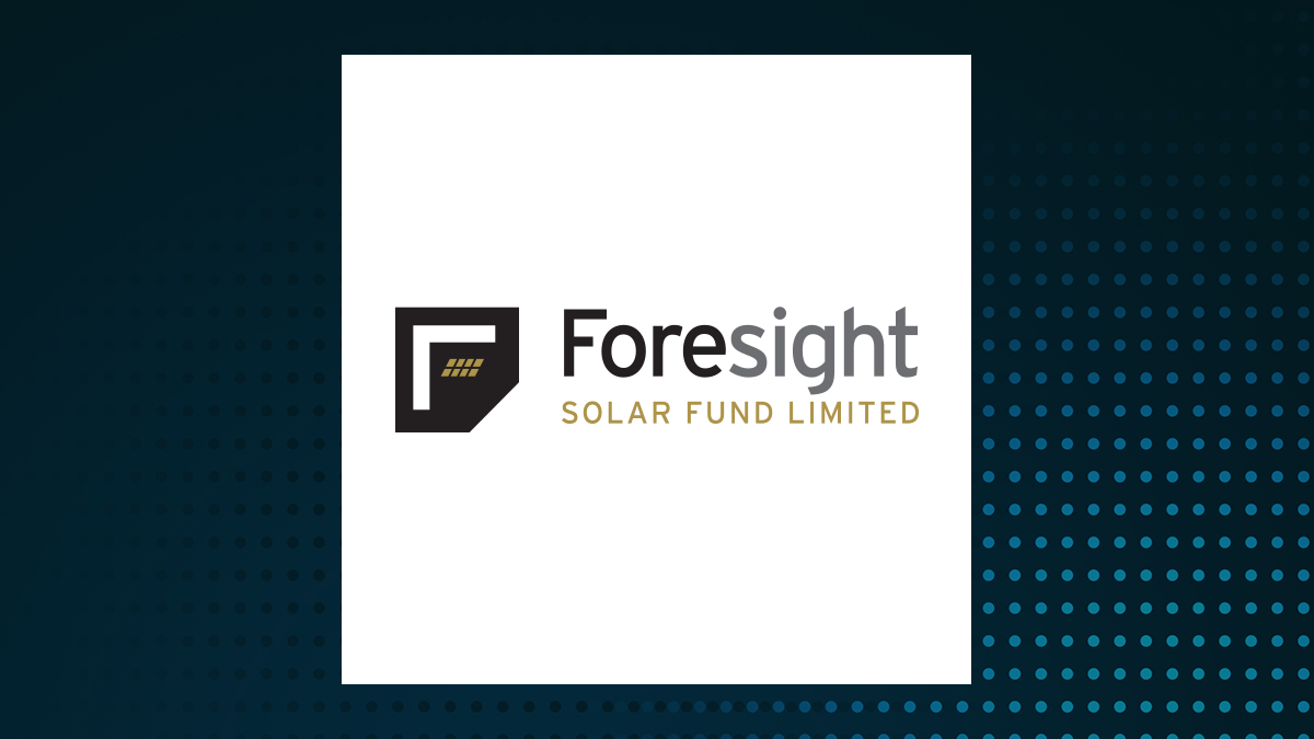 Foresight Solar logo with Financial Services background