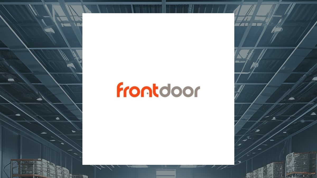 Frontdoor logo with Construction background