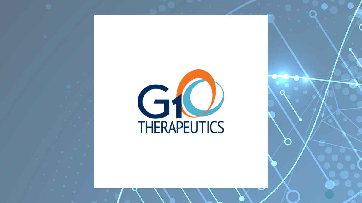 G1 Therapeutics logo with Medical background