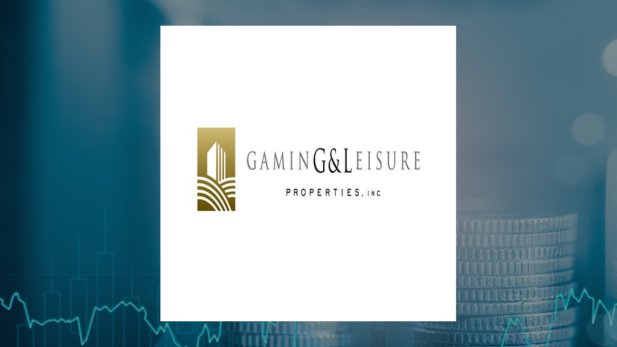 Gaming and Leisure Properties logo with Finance background
