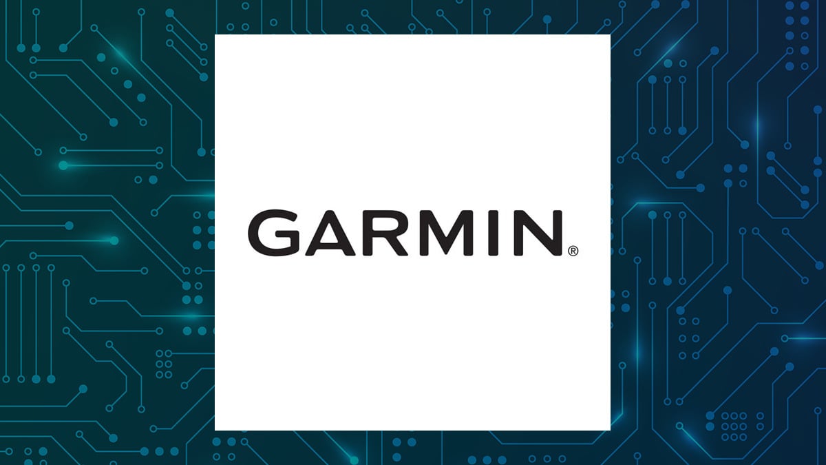 Garmin logo with Computer and Technology background