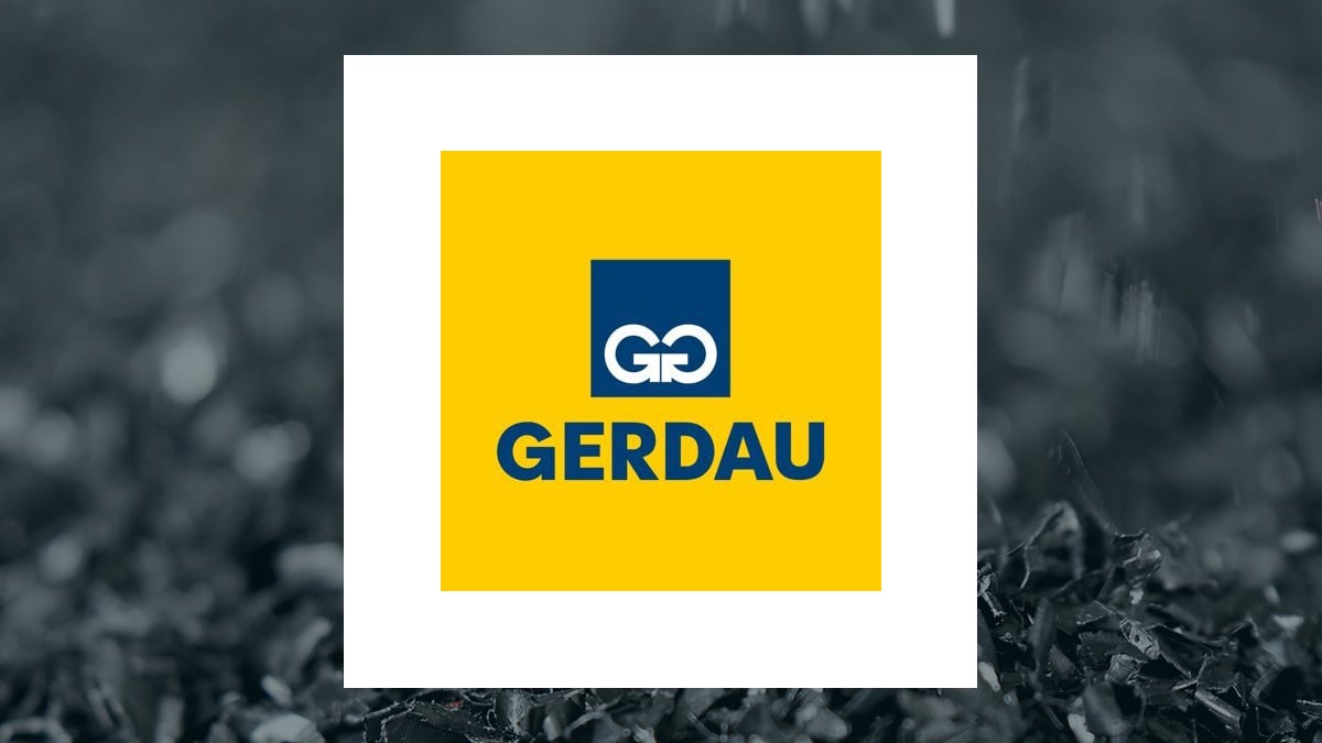 Gerdau logo with Basic Materials background