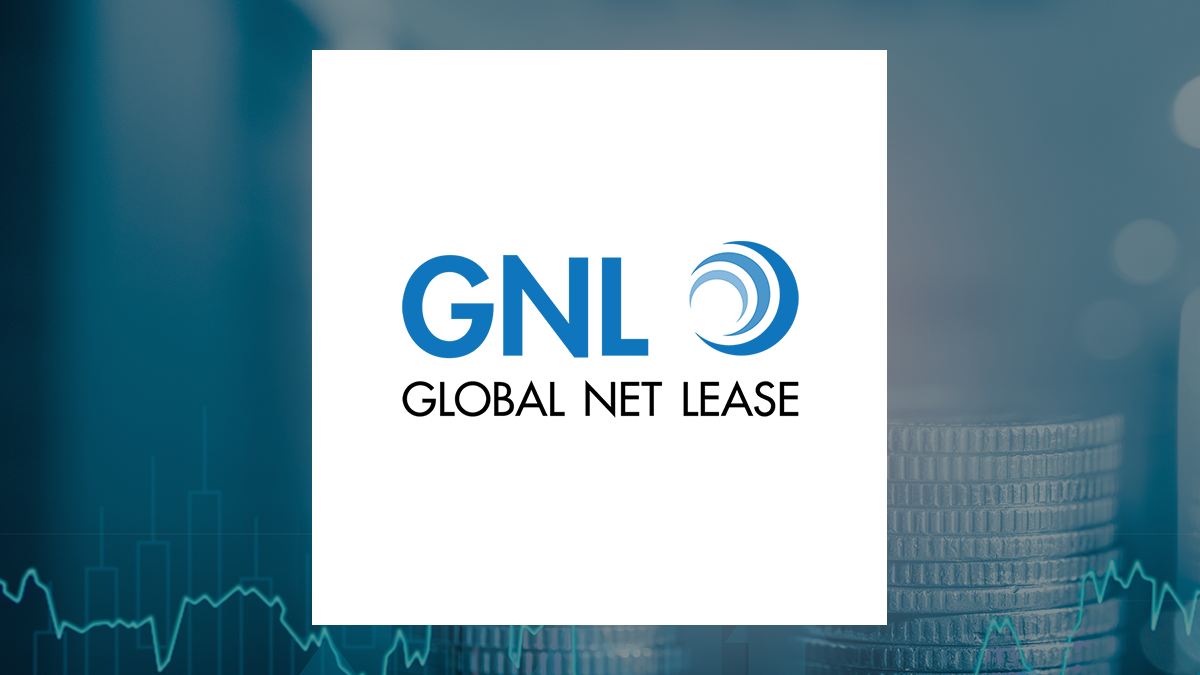 Global Net Lease logo with Finance background
