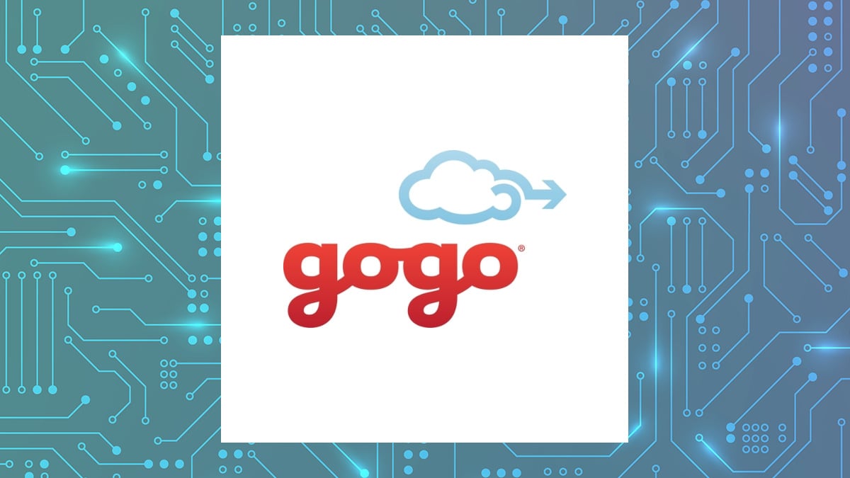 Gogo logo with Computer and Technology background