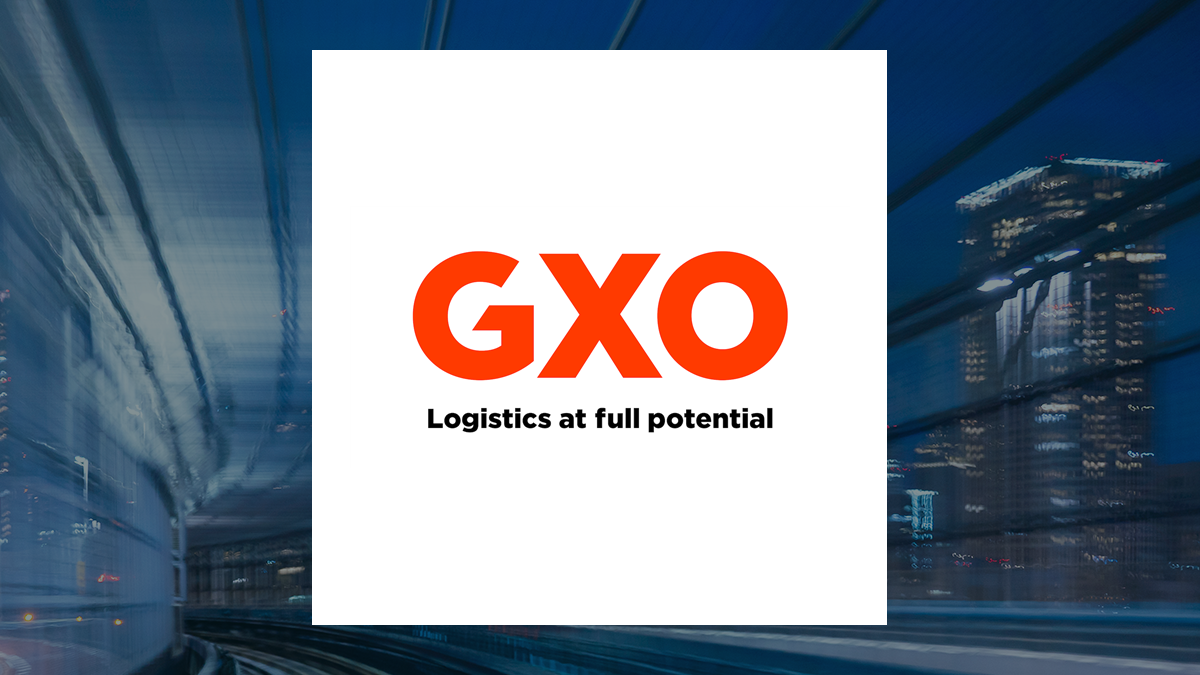 GXO Logistics logo with Transportation background