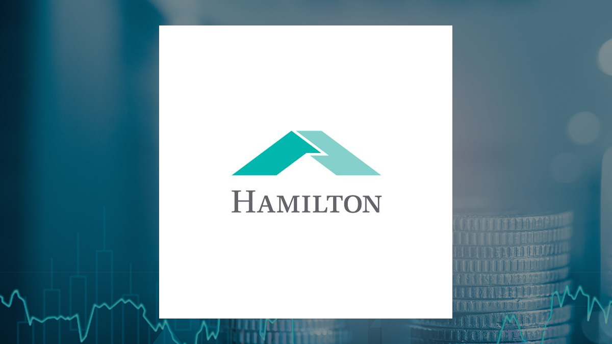Hamilton Insurance Group logo with Finance background