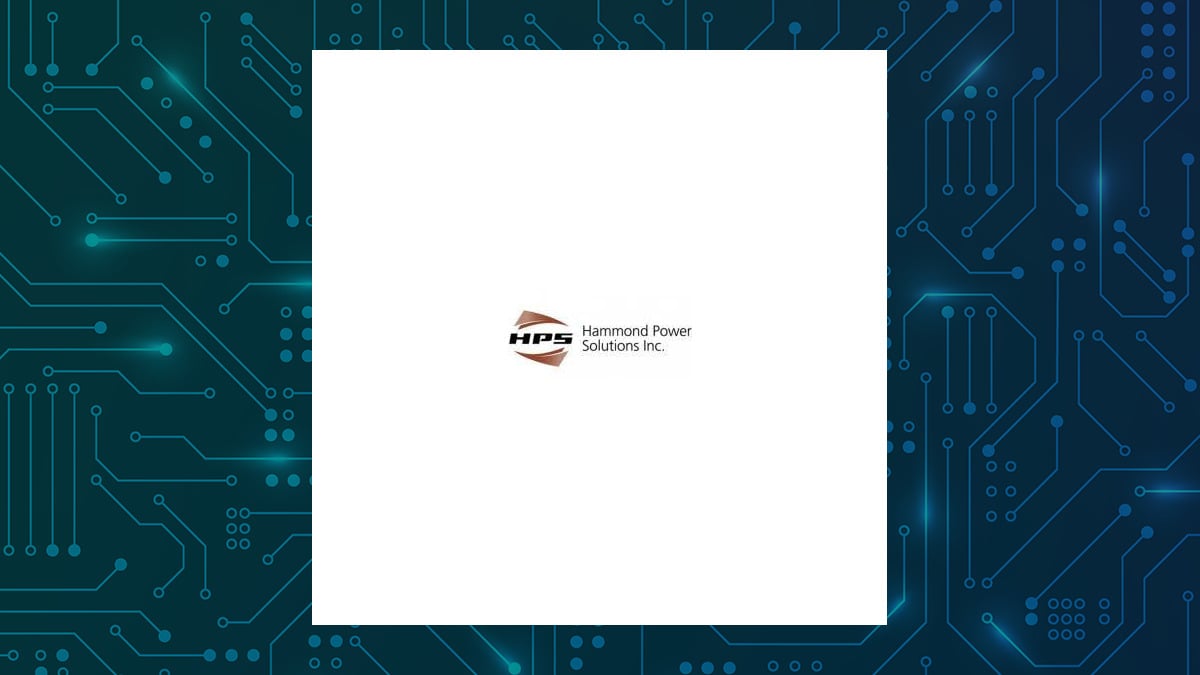 Hammond Power Solutions logo with Computer and Technology background