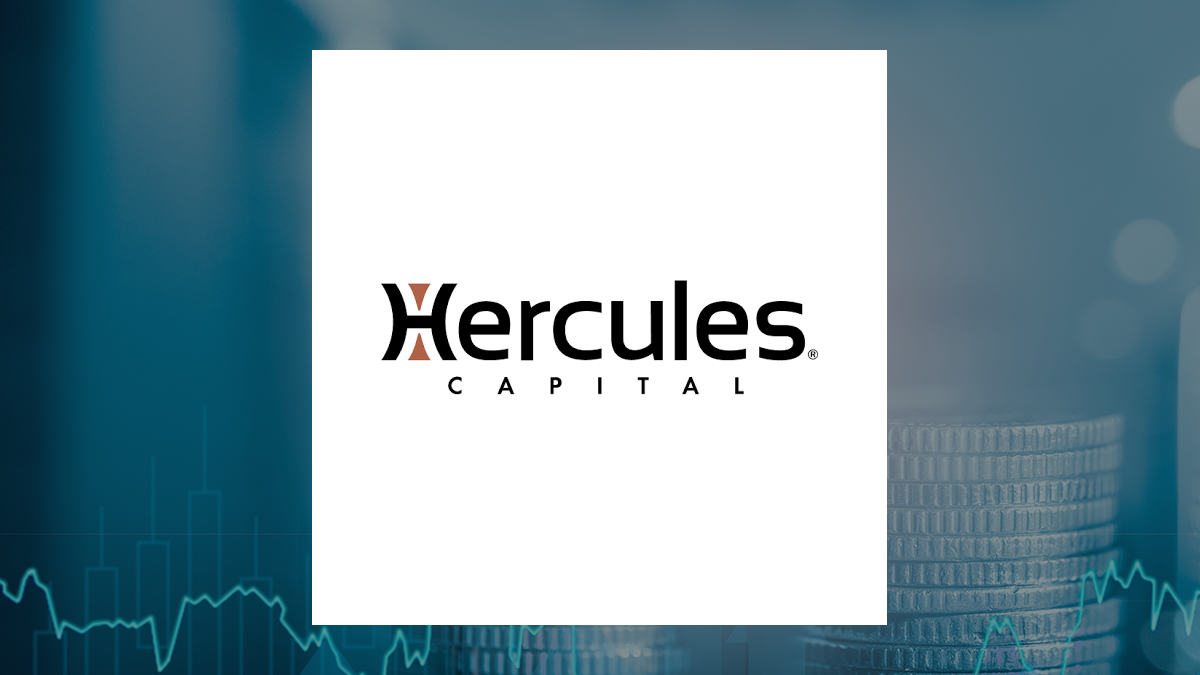 Hercules Capital logo with Finance background