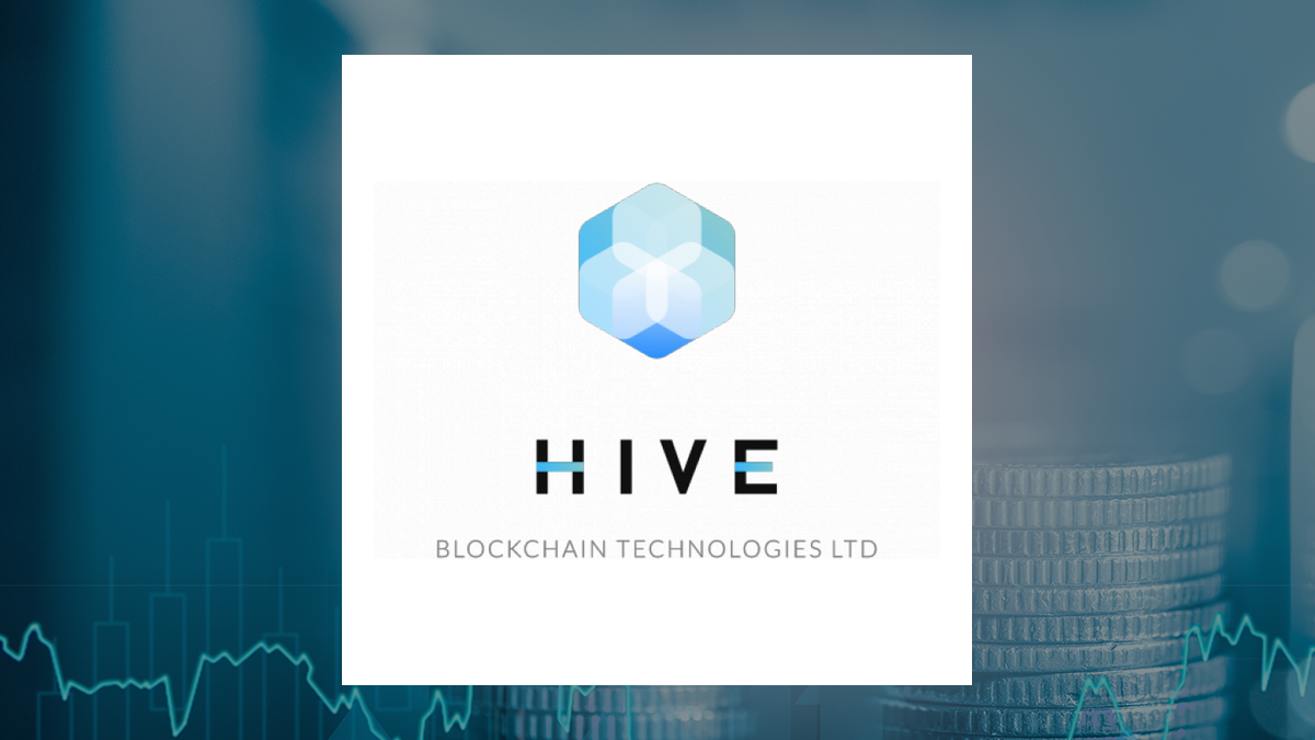 HIVE Digital Technologies logo with Financial Services background