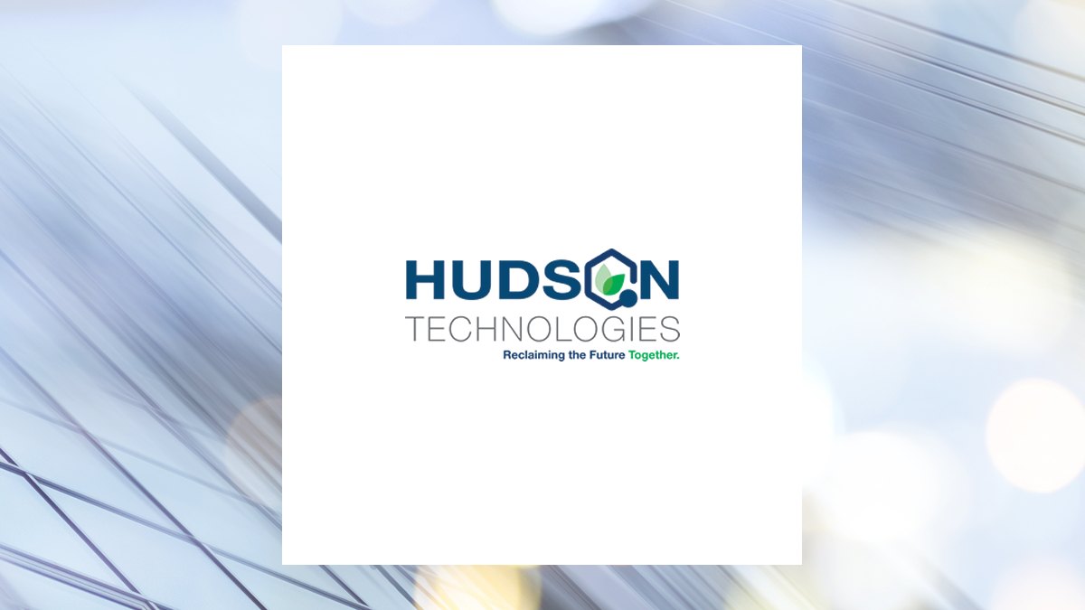 Hudson Technologies logo with Industrial Products background