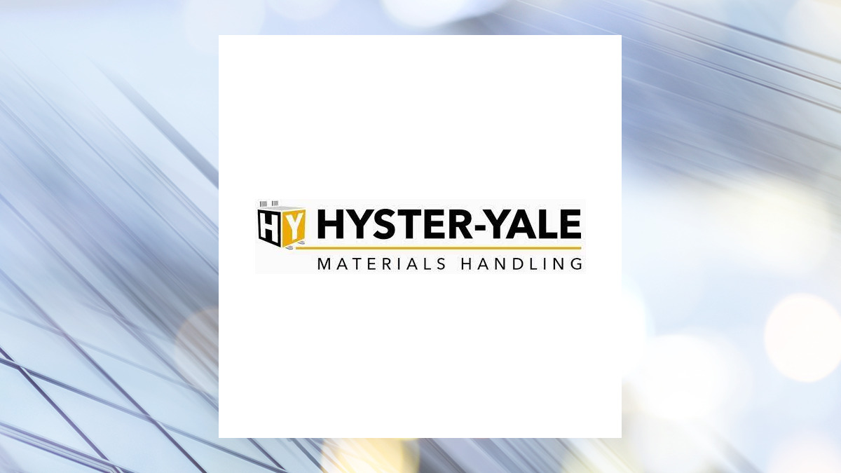 Hyster-Yale Materials Handling logo with Industrial Products background