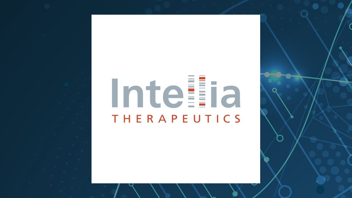 Intellia Therapeutics logo with Medical background