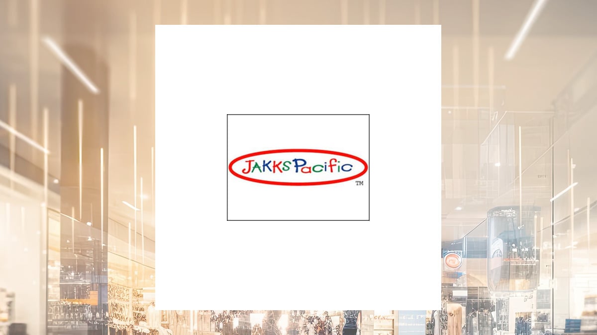 JAKKS Pacific logo with Consumer Discretionary background