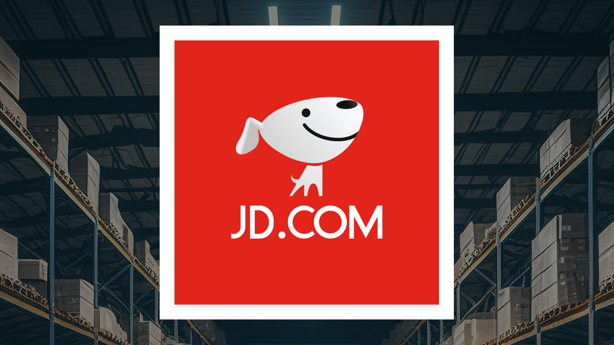 JD.com logo with Retail/Wholesale background