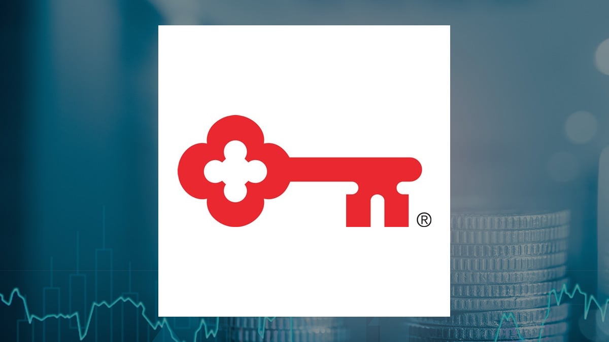 KeyCorp logo with Finance background