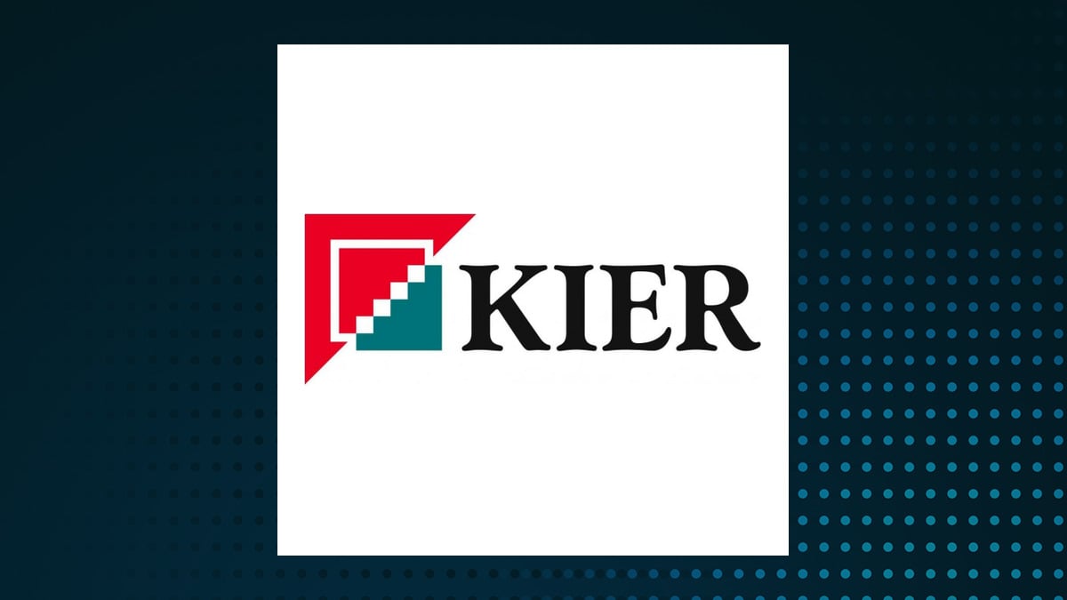 Kier Group logo with Industrials background