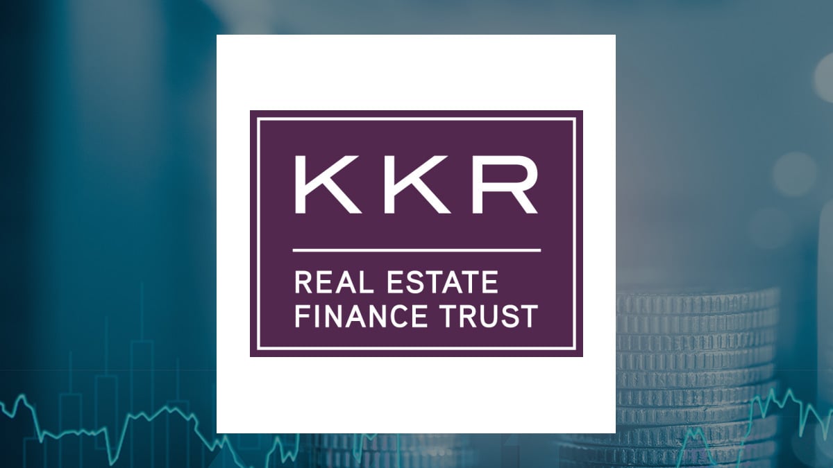 KKR Real Estate Finance Trust logo with Finance background