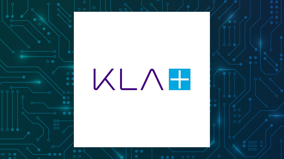 KLA logo with Computer and Technology background