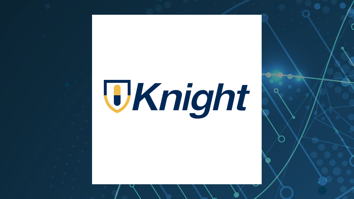 Knight Therapeutics logo with Medical background