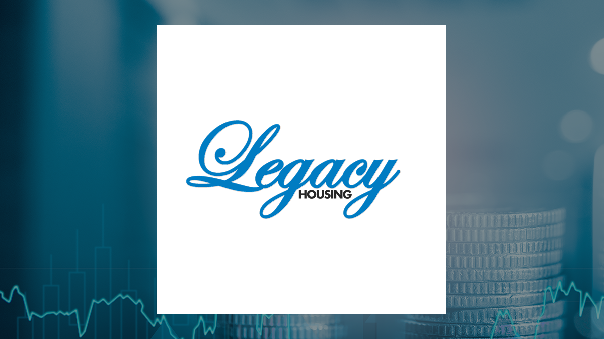Legacy Housing logo with Finance background