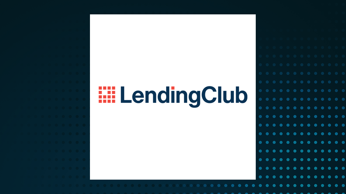 Lendingclub logo with Financial Services background