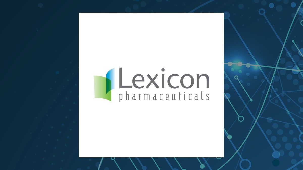 Lexicon Pharmaceuticals logo with Medical background