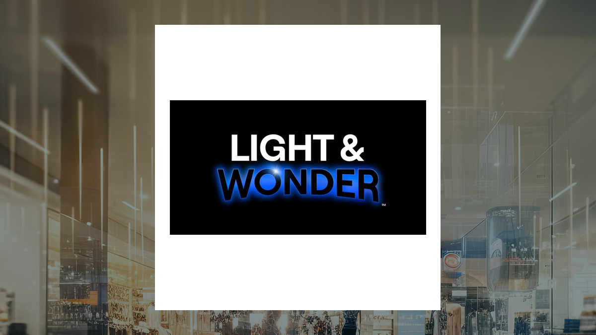 Light & Wonder logo with Consumer Discretionary background