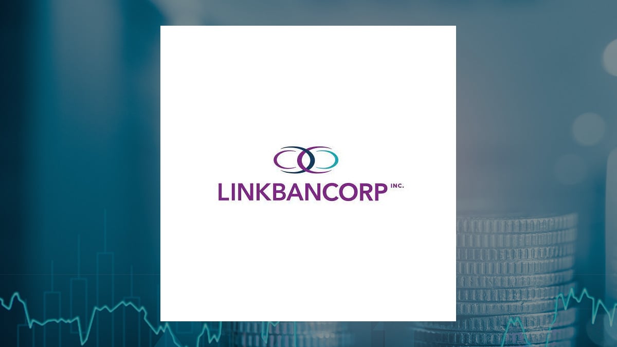 LINKBANCORP logo with Finance background