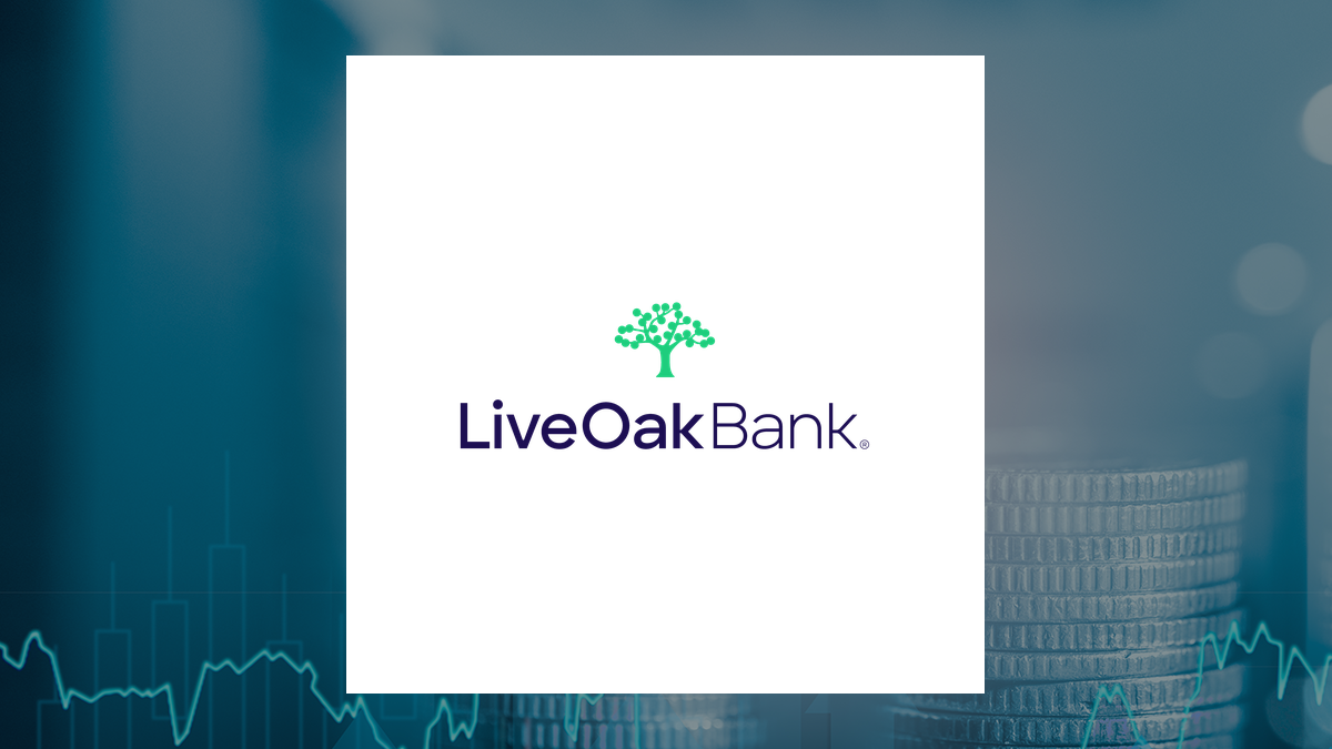 Live Oak Bancshares logo with Finance background